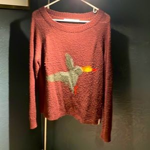 Woolrich “fig duck” sweater size large. Mohair and wool.